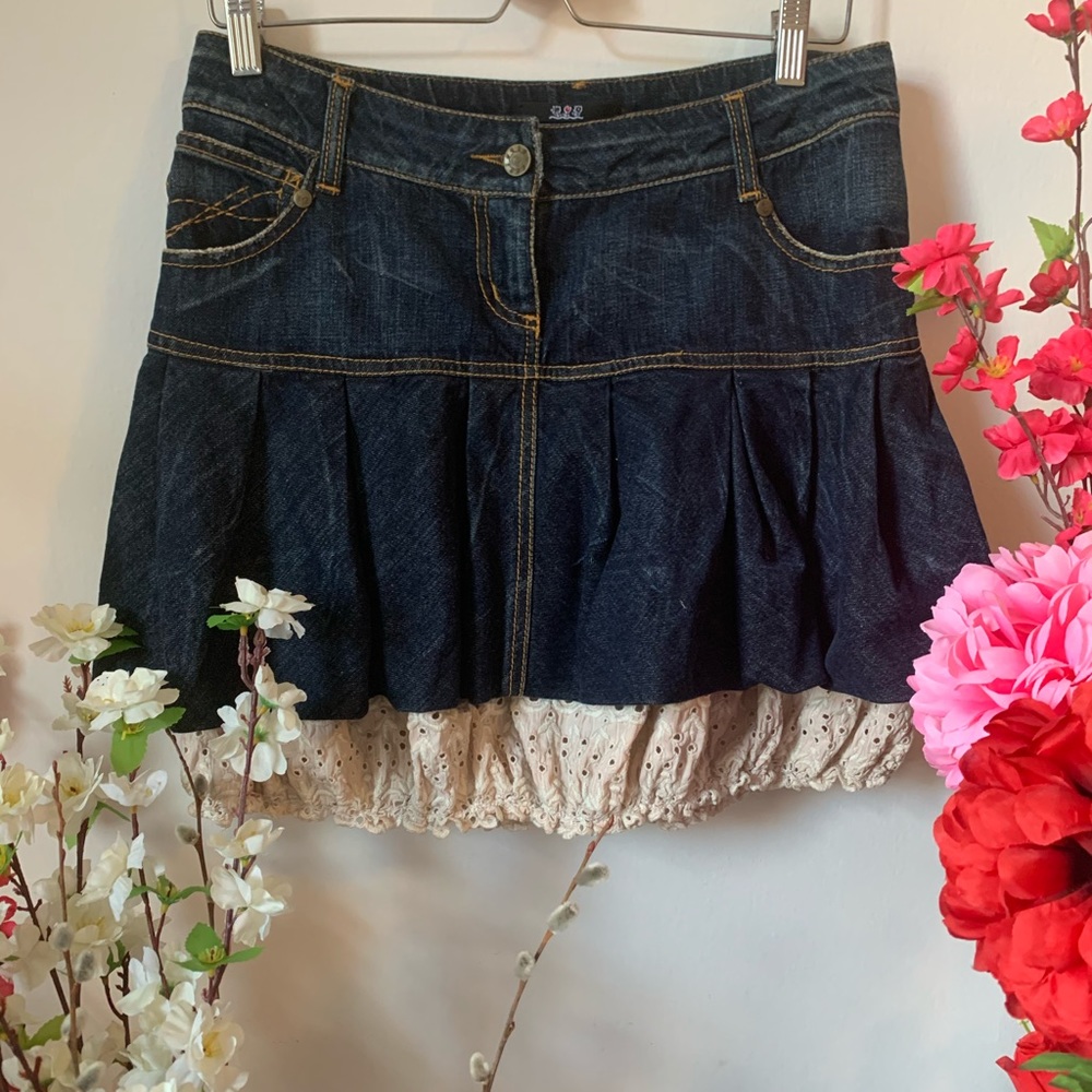 Patrizia Pepe Jean Skirt, Size M 42